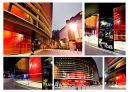 Curve Theatre by night.